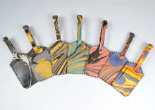 Load image into Gallery viewer, Luggage Tag-Marbled Leather