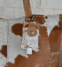 Load image into Gallery viewer, Hand Sanitizer Holder Cowhide Hairon Leather