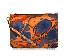 Load image into Gallery viewer, Laila Wristlet Pouch - Marbled Leather