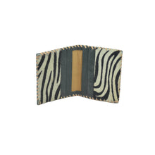 Load image into Gallery viewer, Jane Folding Card Holder - Printed Hairon Leather