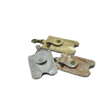 Load image into Gallery viewer, Hand Sanitizer Holder Metallic Leather