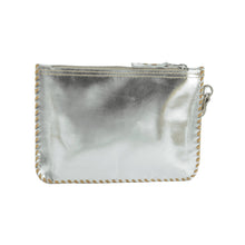 Load image into Gallery viewer, Laila Wristlet Pouch - Metallic Leather