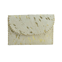 Load image into Gallery viewer, Gini Envelope Clutch Cowhide Hairon Leather