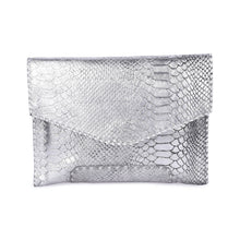Load image into Gallery viewer, Diana Clutch - Croc Embossed Leather