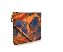 Load image into Gallery viewer, Laila Wristlet Pouch - Marbled Leather
