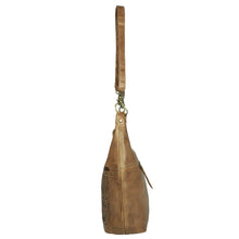Load image into Gallery viewer, Aleo Genuine Leather Crossbody Bag with Woven Panel
