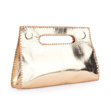 Load image into Gallery viewer, Mia Clutch - Metallic Leather
