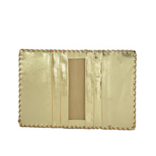 Load image into Gallery viewer, Jane Folding Card Holder - Croc Embossed Leather
